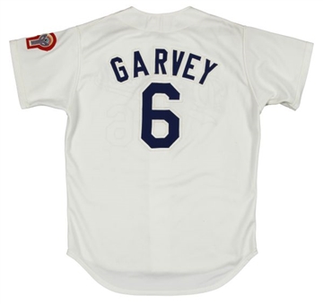 1981 Steve Garvey Game Used and Signed Los Angeles Dodgers Home Jersey (MEARS A-10)